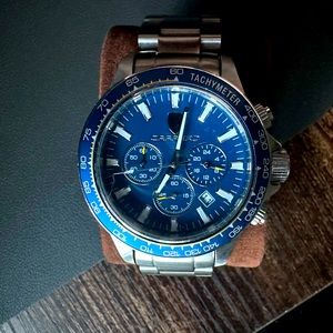 Carrera watch with Tachymeter.